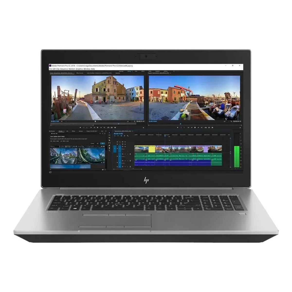 لپ تاپ استوک گرافیک دار 17.3 اینچی اچ پی مدل HP ZBook 17 G5 Core i7 8850H 16GB 512SSD P3200 6GB 