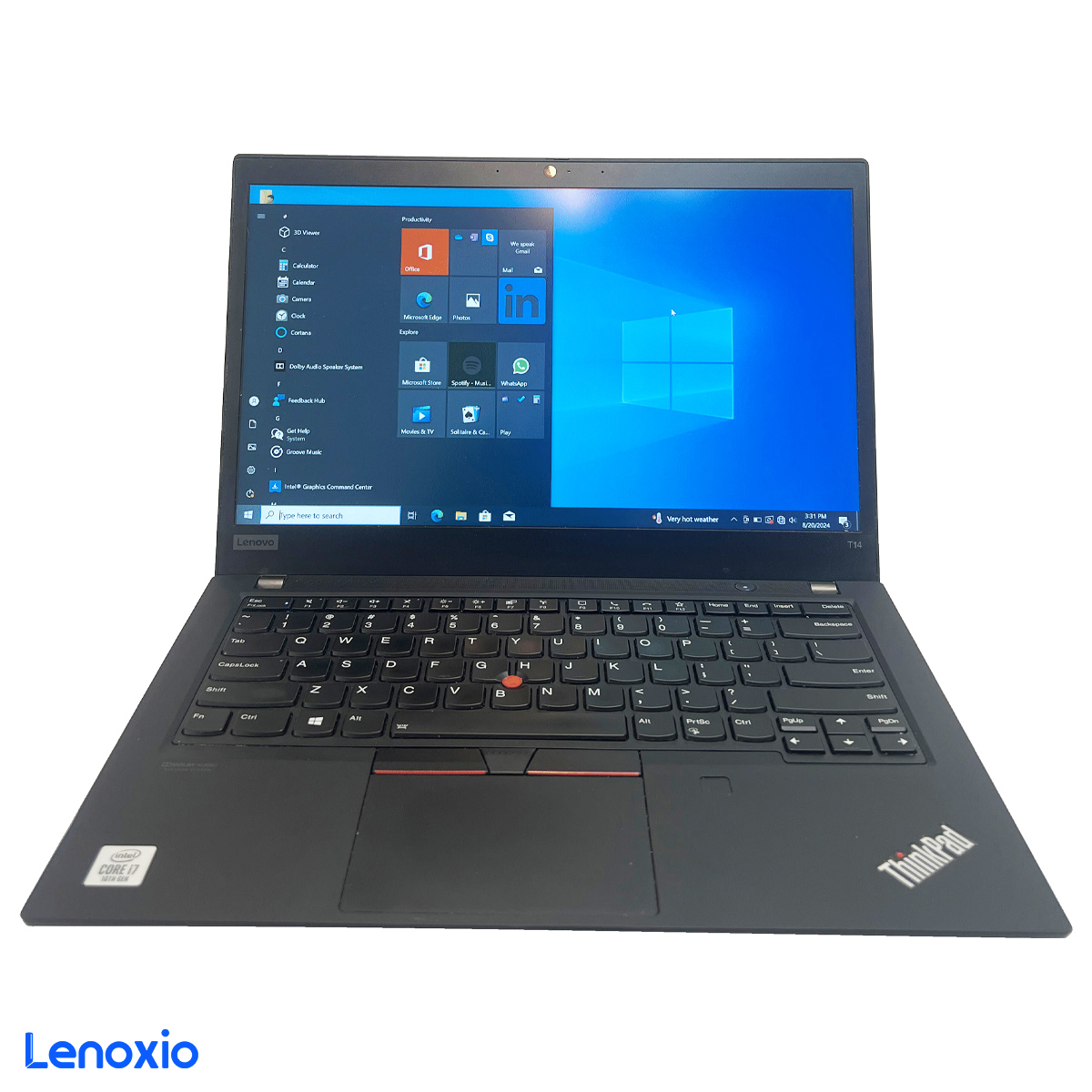 لپ تاپ استوک 14 اینچی لنوو مدل Lenovo ThinkPad T14 Core i7 10510U 8GB 256SSD