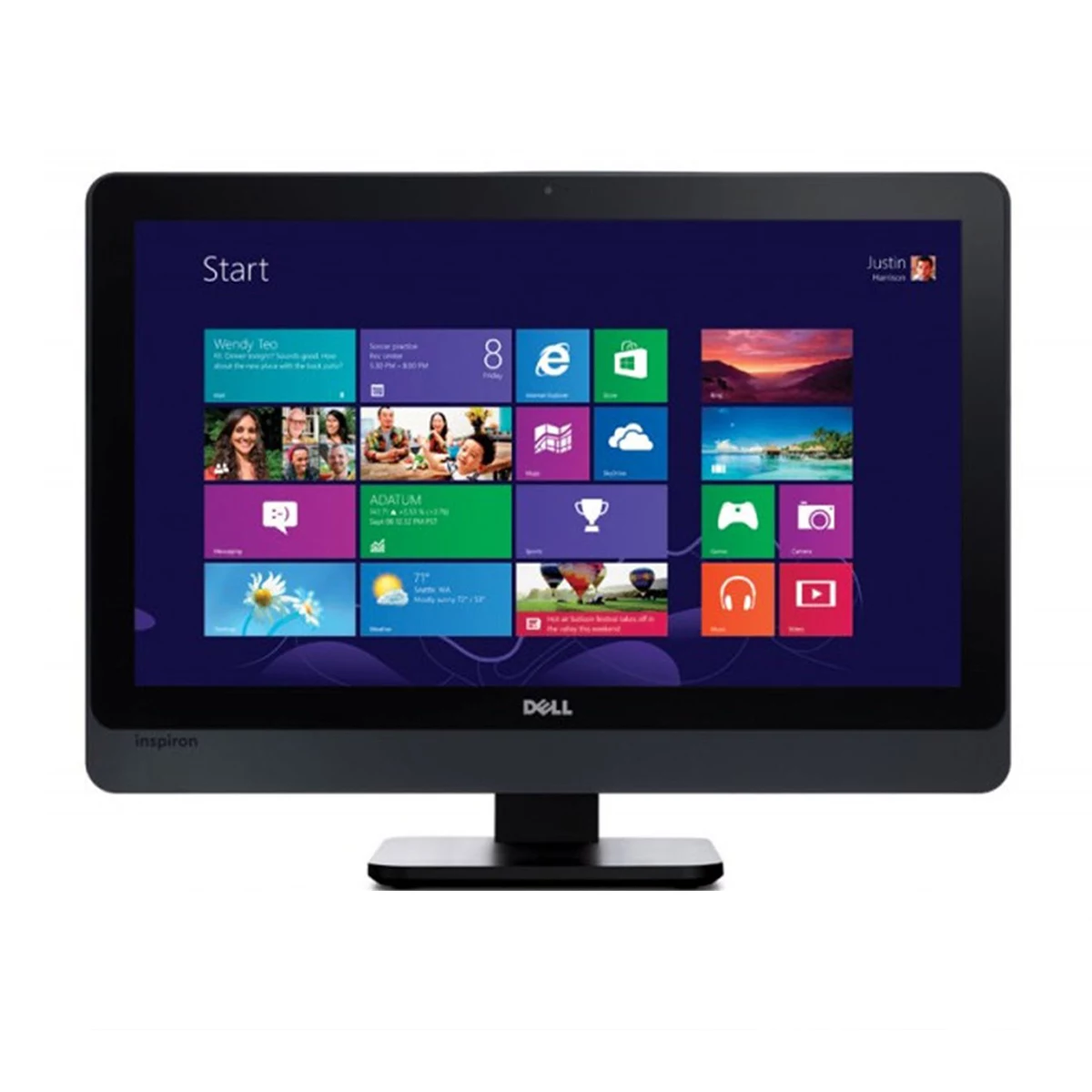 آل این وان استوک لمسی گرافیک دار 24 اینچی دل مدل Dell Inspiron 5459 Core i5 6400T 8GB 1TB HDD Radeon HD 7650A 2GB