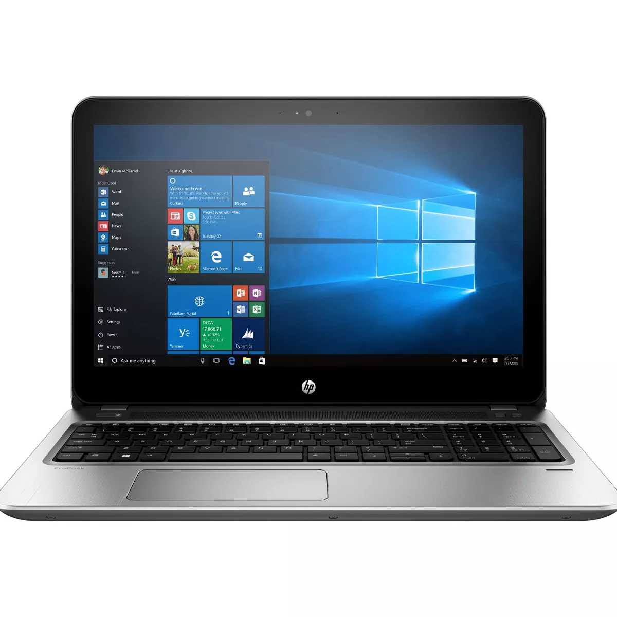 لپ تاپ استوک 15.6 اینچی اچ پی مدل HP ProBook 455 G4 A10 9600P 8GB 256SSD