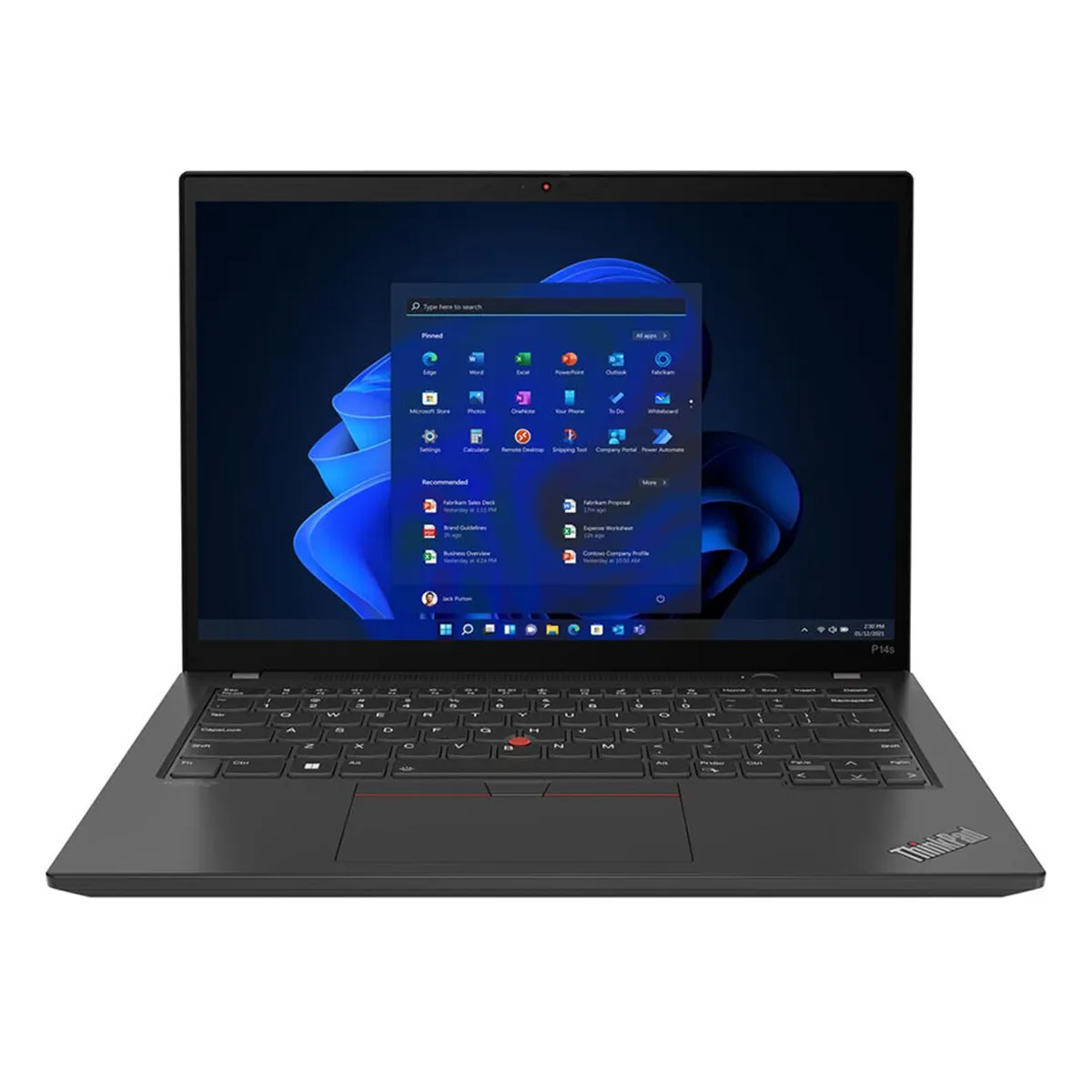 لپ تاپ استوک لمسی گرافیک دار 14 اینچی لنوو مدل Lenovo ThinkPad P14S Core i7 10610U 16GB 512SSD