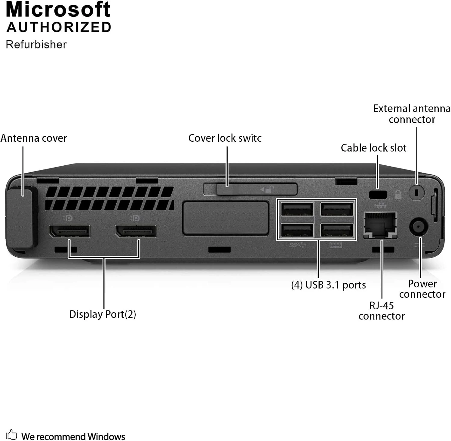 کیس استوک اچ پی مدل HP ProDesk 600 G3 core i5 6500T 16GB 512SSD