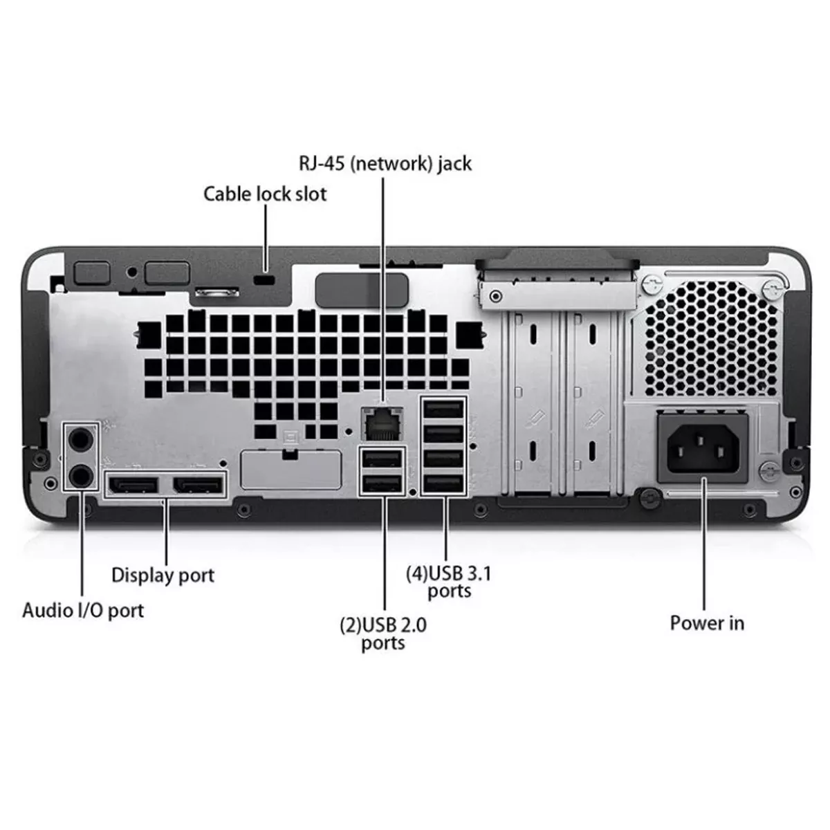 کیس استوک گرافیک دار اچ پی مدل HP ProDesk 600 G3 Core i7 7700 32GB 256SSD , 1TB HDD