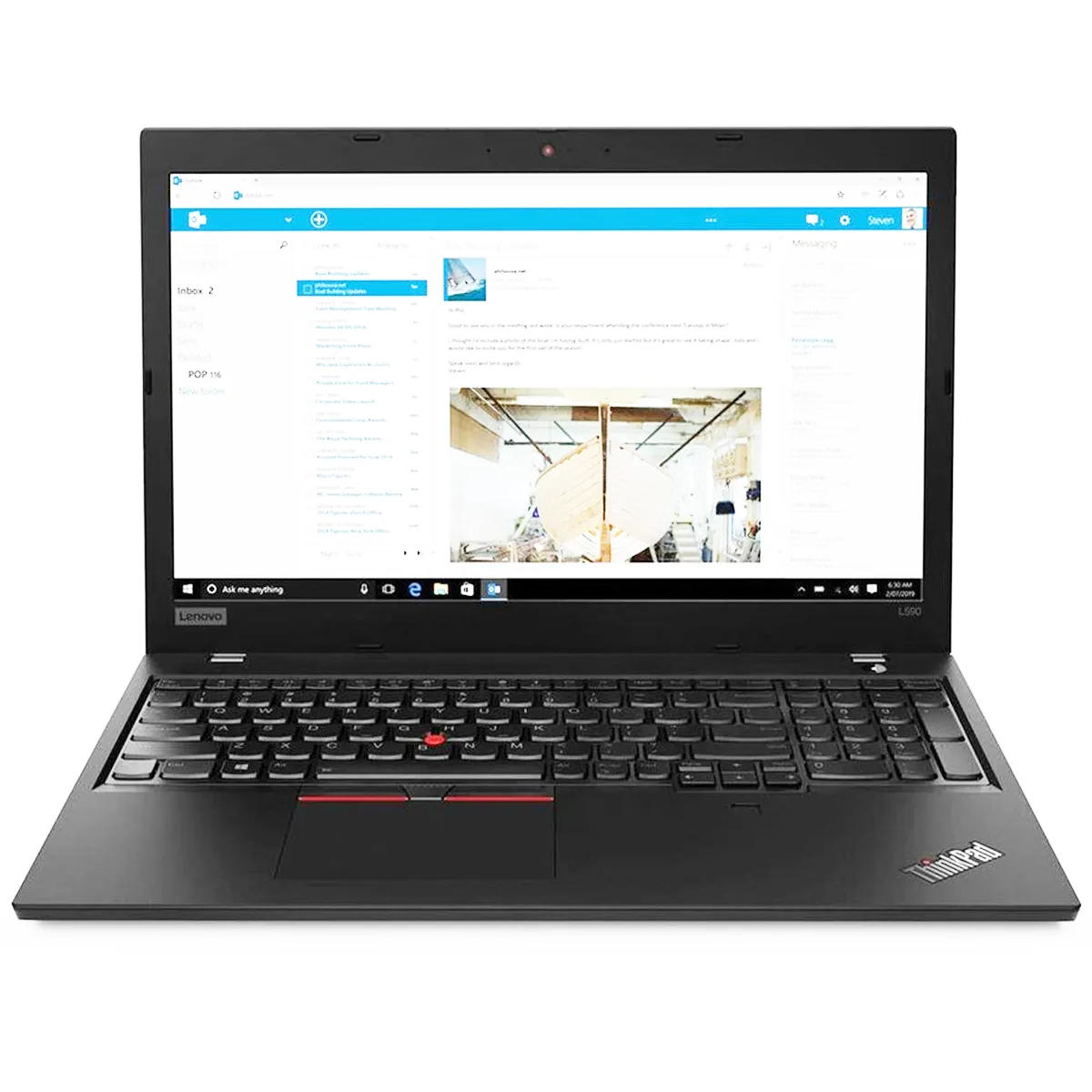 لپ تاپ استوک 15.6 اینچی لنوو مدل Lenovo ThinkPad L590 Core i5 8350U 8GB 256SSD