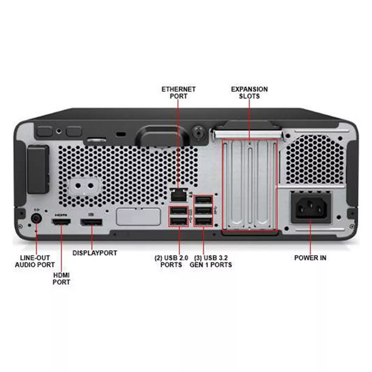 کیس استوک اچ پی مدل HP ProDesk 400 G7 core i5 10500 8GB 256SSD