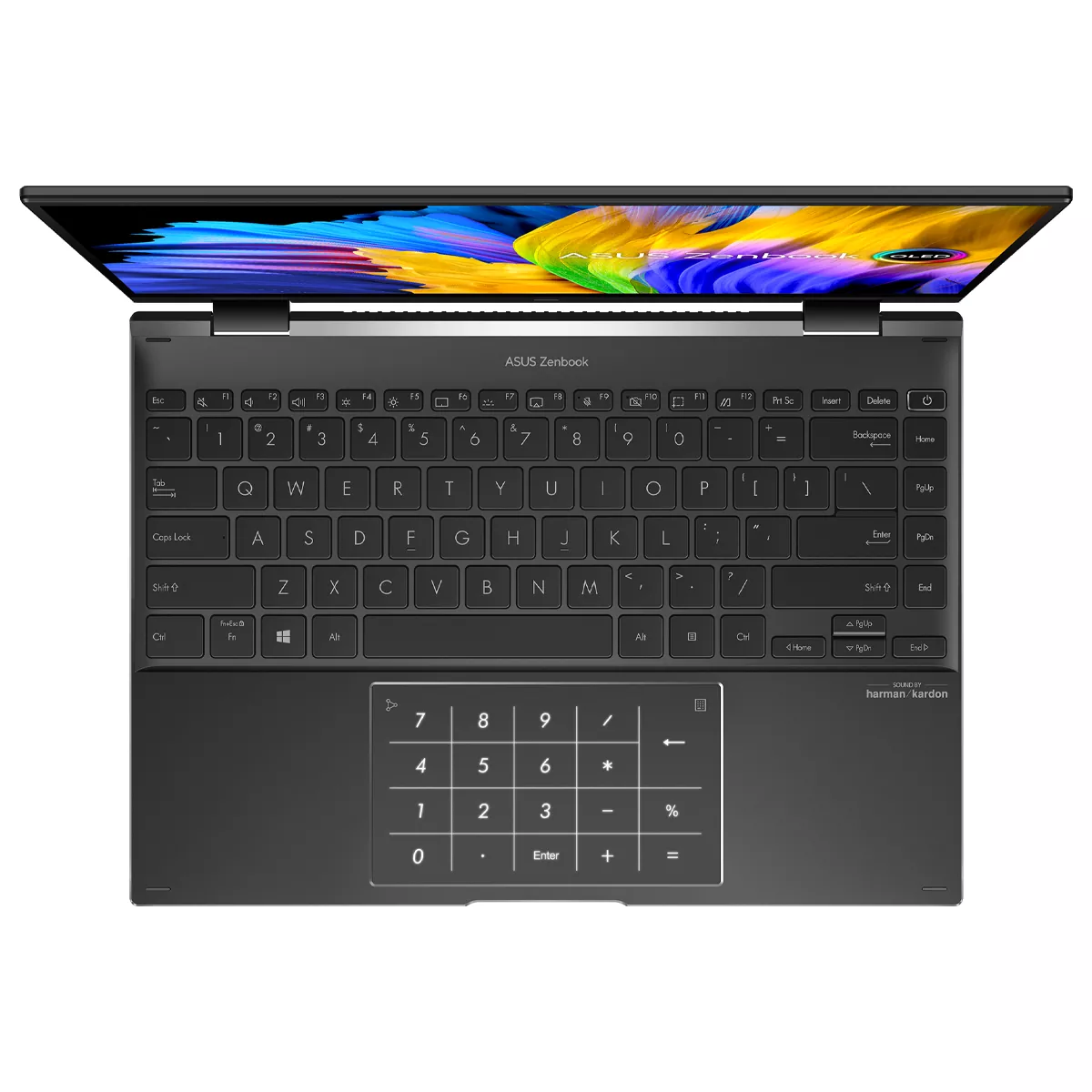 لپ تاپ استوک تبلت شو 14 اینچی ایسوس مدل Asus Zenbook 14 Flip Ryzen 5 5600H 16GB 512SSD