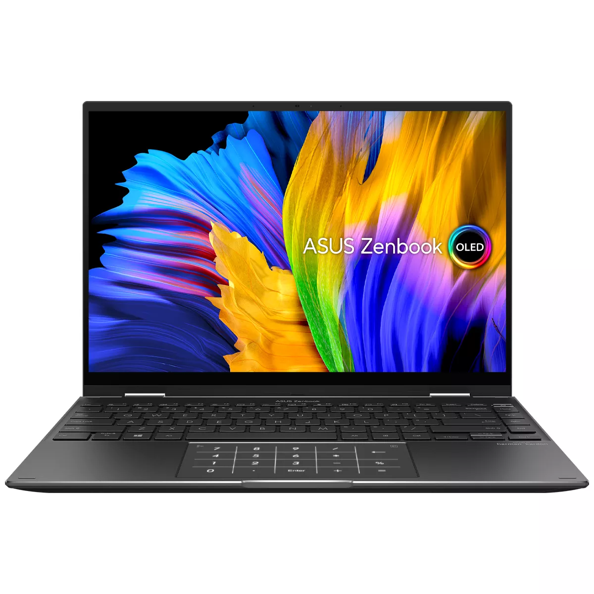 لپ تاپ استوک تبلت شو 14 اینچی ایسوس مدل Asus Zenbook 14 Flip Ryzen 5 5600H 16GB 512SSD