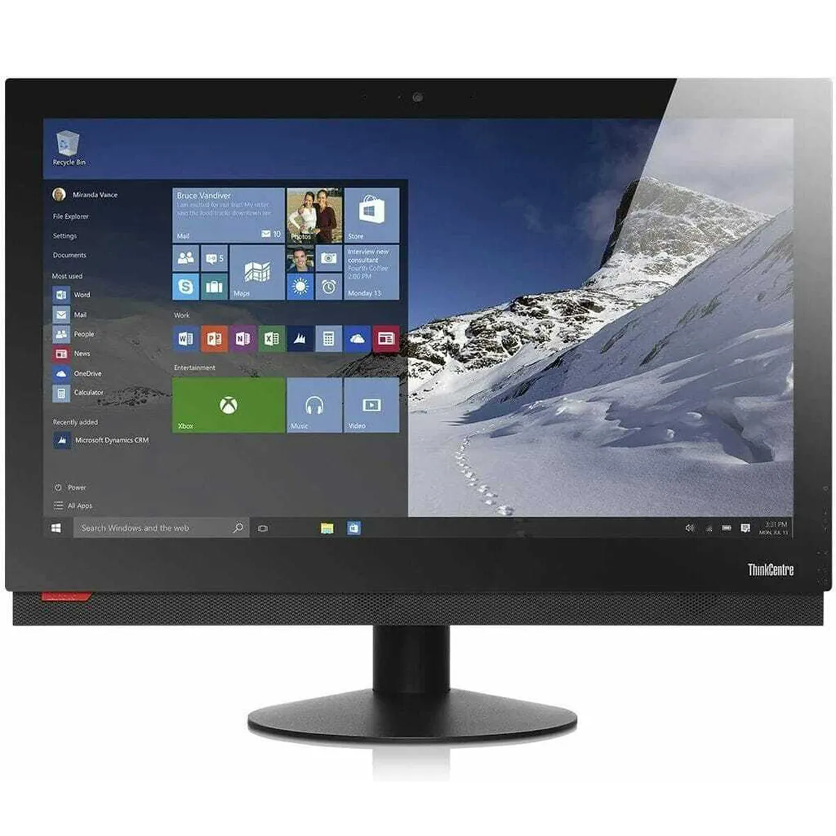 آل این وان استوک 24 اینچی لنوو مدل Lenovo ThinkCentre M910z Core i5 7500 16GB 256SSD