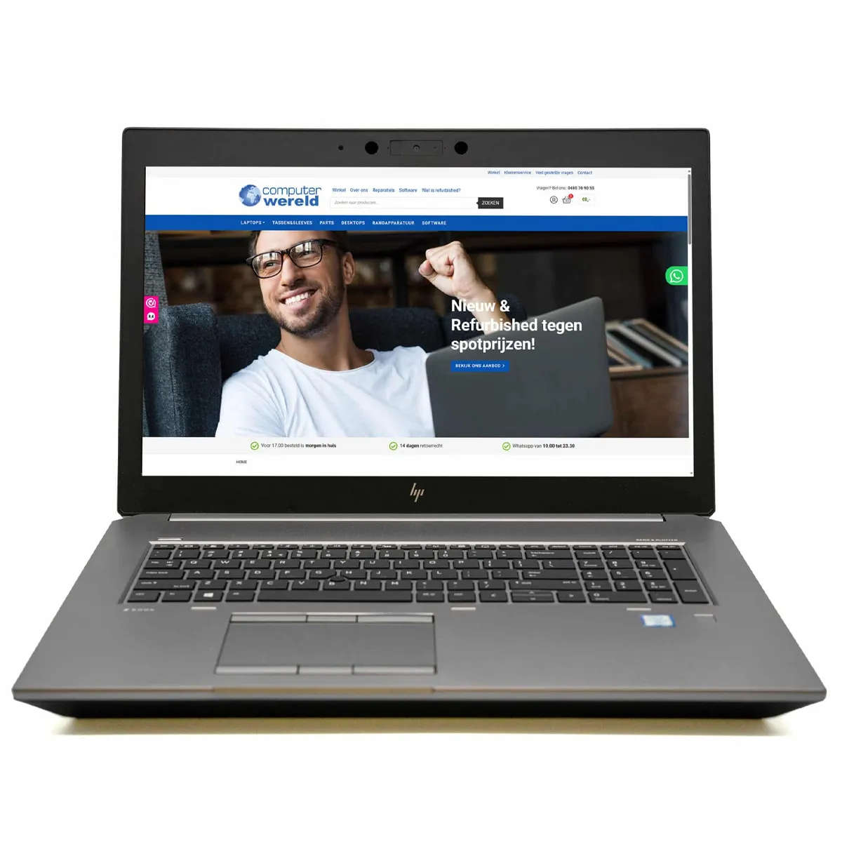 لپ تاپ استوک گرافیک دار 17.3 اینچی اچ پی مدل HP ZBook 17 G6 Core i7 9750H 32GB 512SSD 16GB