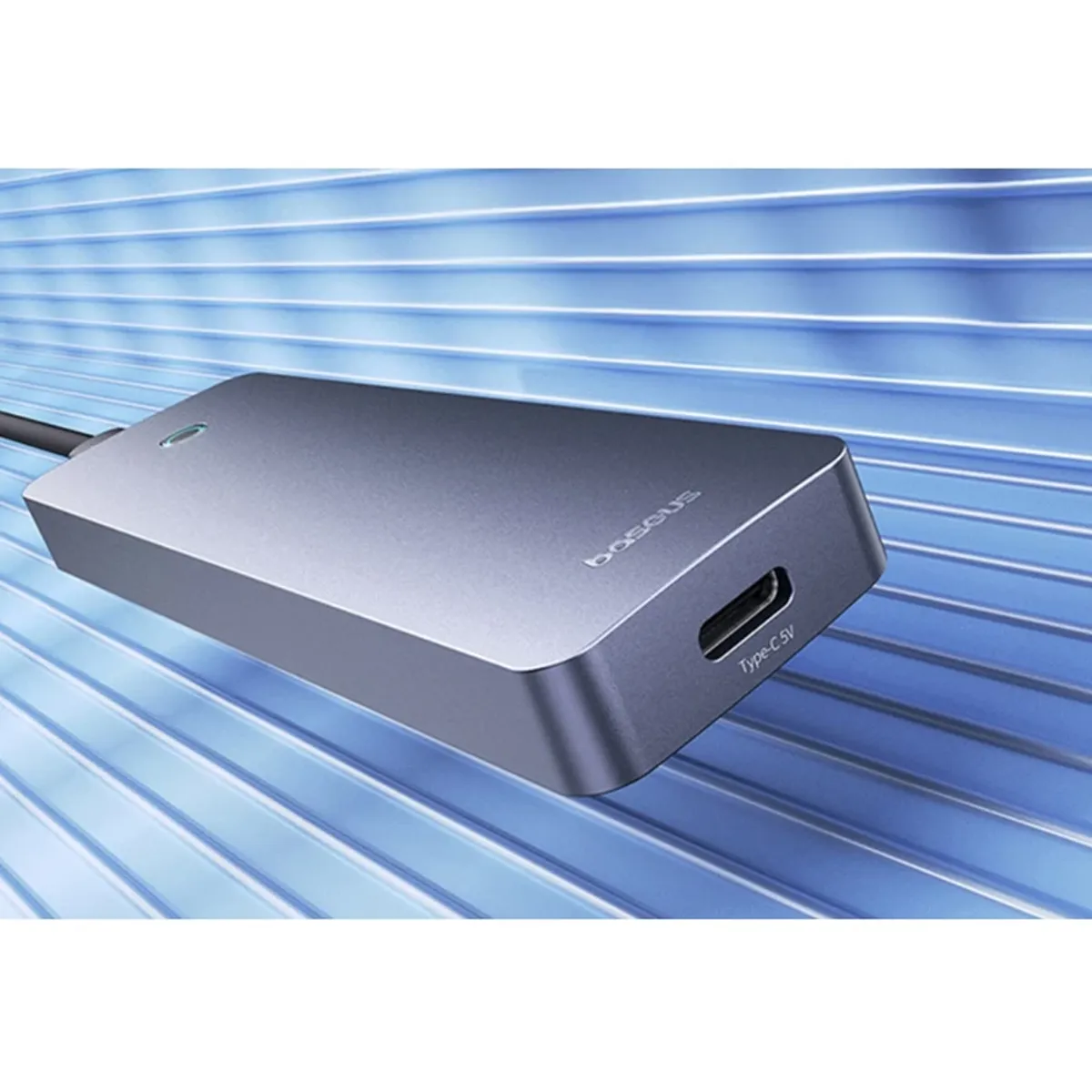 هاب 5 پورت USB 3.0 بیسوس مدل BS-OH080 15cm