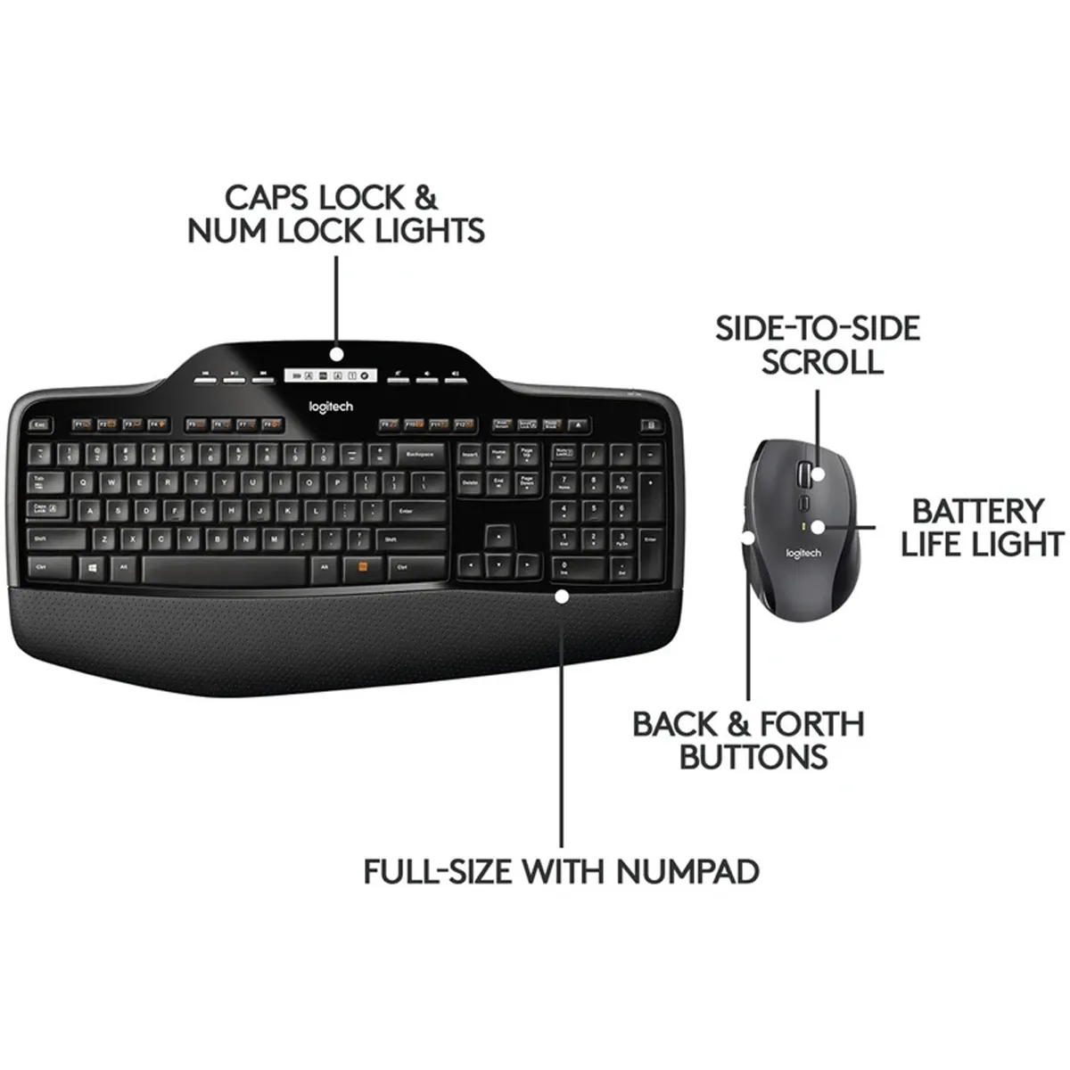 کیبورد و ماوس بی سیم برند لاجیتک مدل MK710