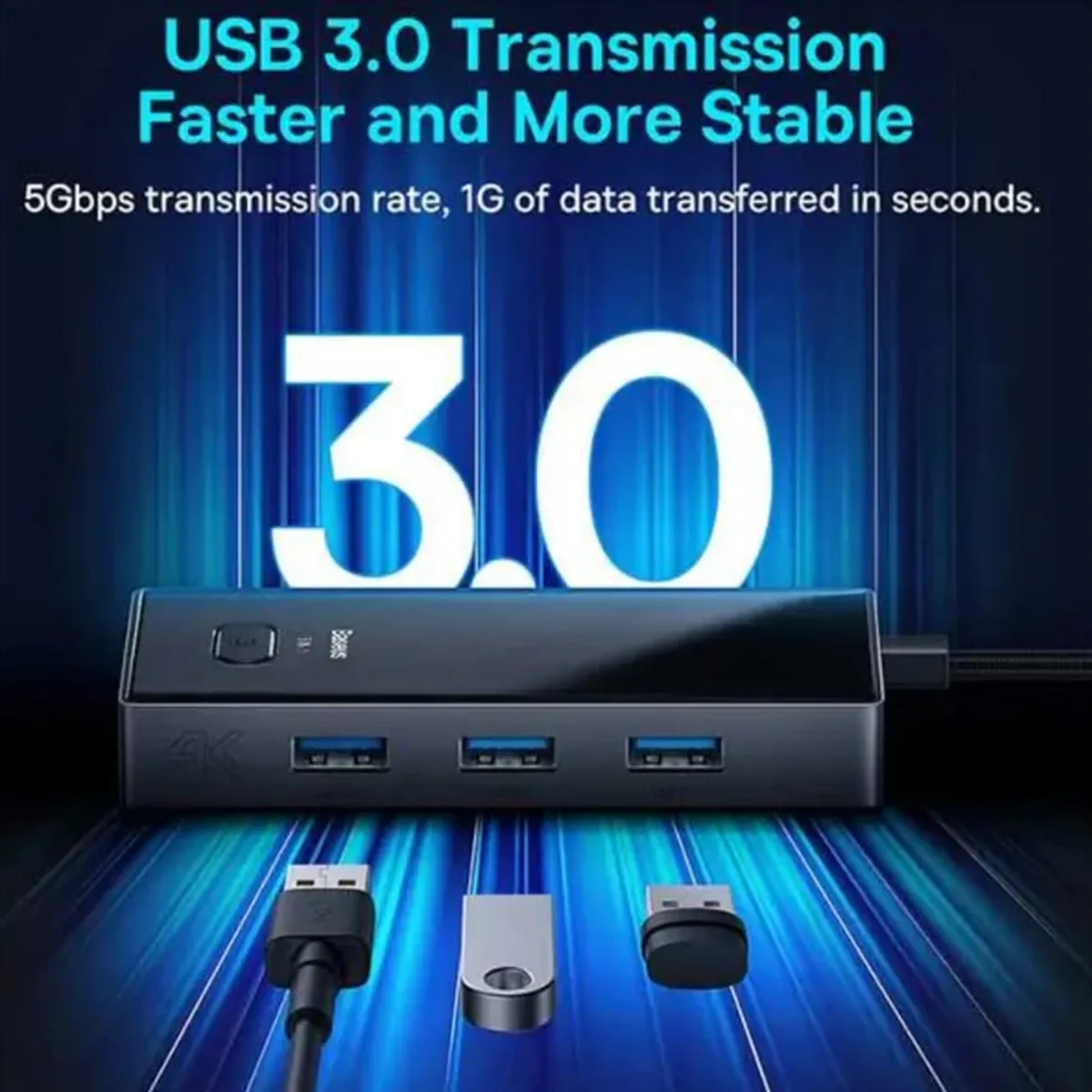 هاب 5 پورت usb-c بیسوس مدل wkjz010113