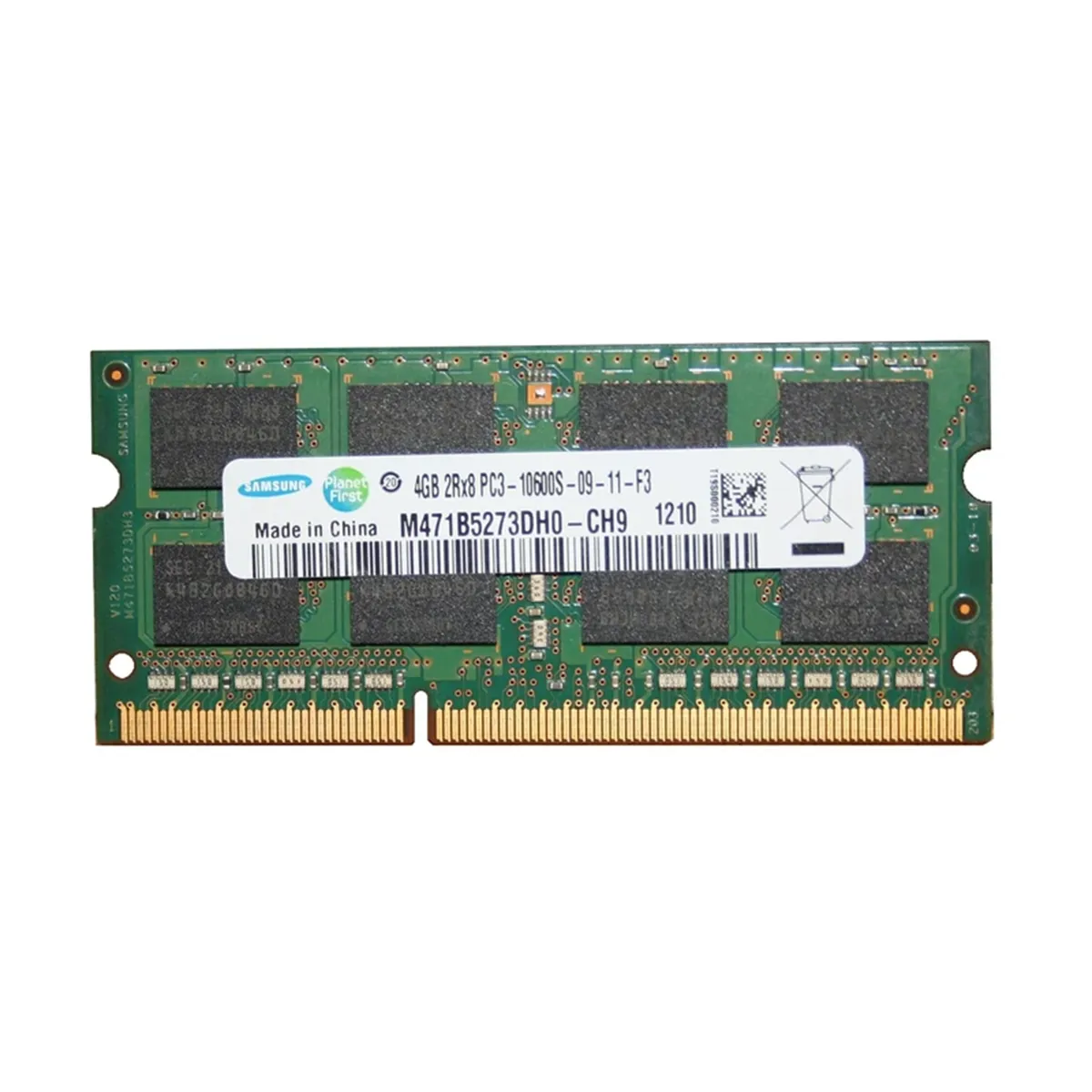 رم لپ تاپ سامسونگ مدل 1333 DDR3 PC3 10600s MHz ظرفیت 4 گیگابایت