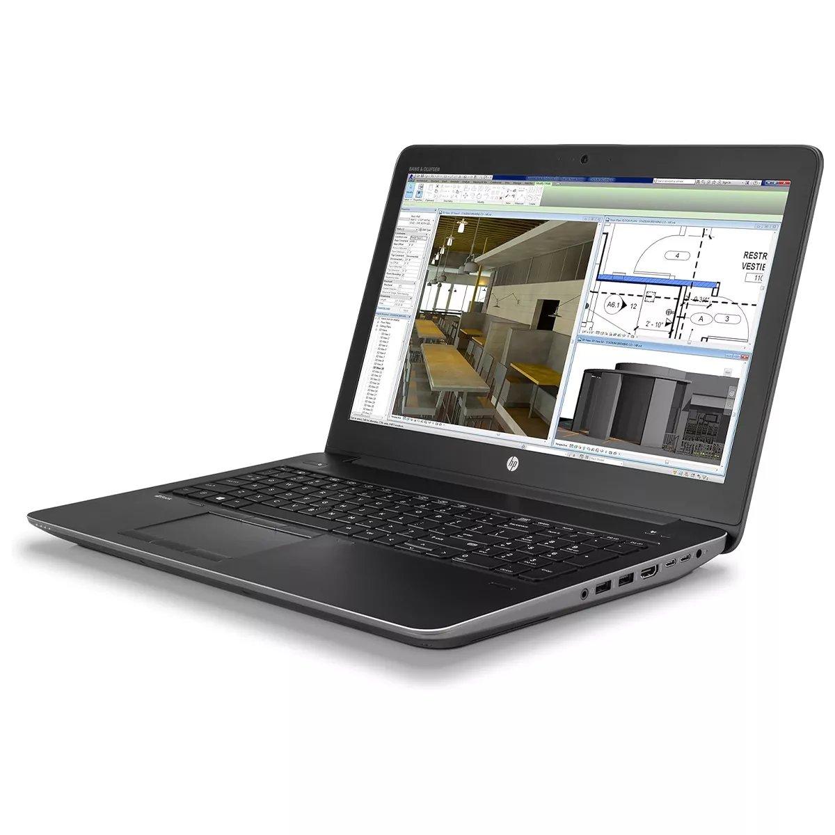 لپ تاپ استوک گرافیک دار 15.6 اینچی اچ پی مدل HP ZBook 15 G4 Core i7 7820HQ 16GB 512SSD 4GB