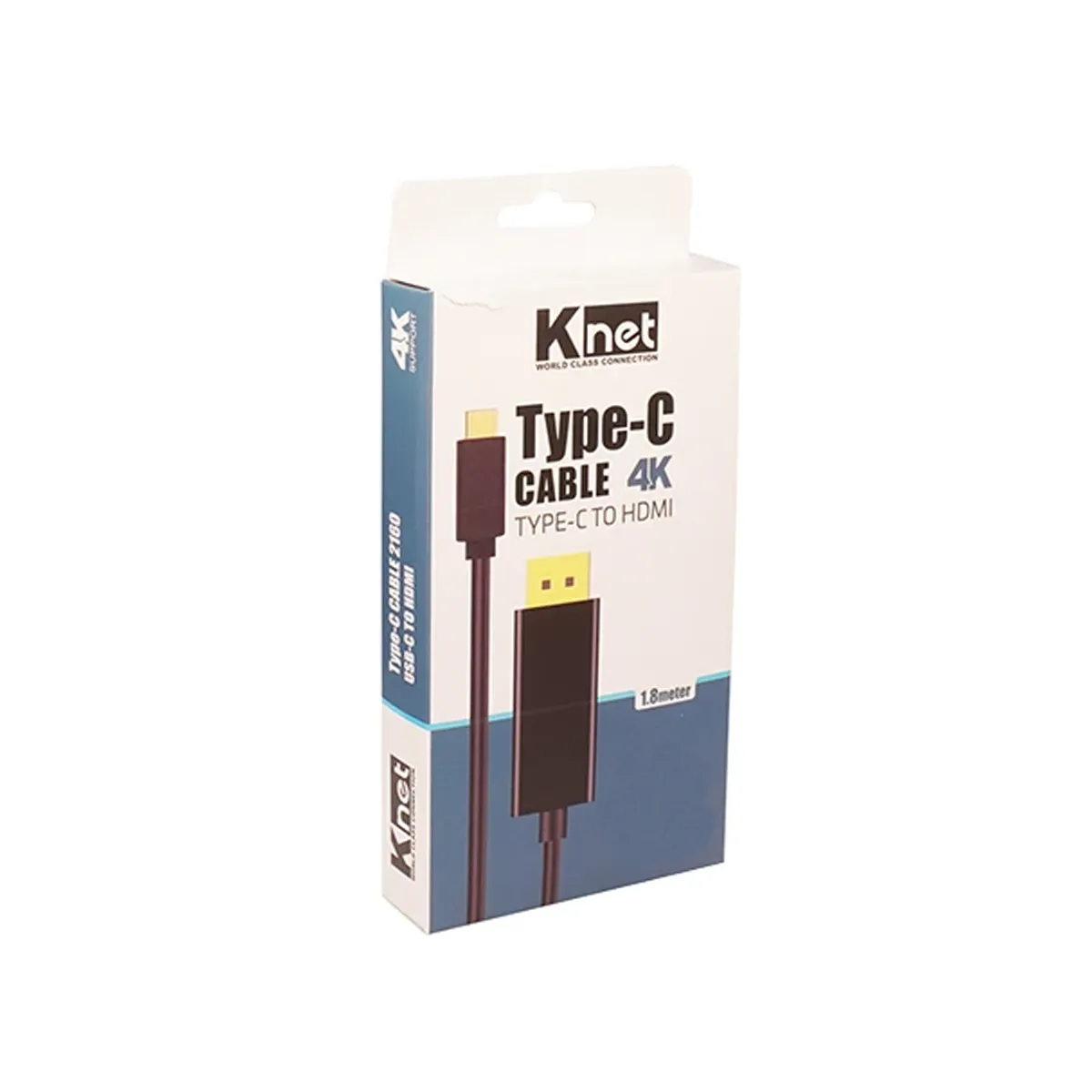 کابل تبدیل USB-C به HDMI برند کی نت مدل K-CUCMHD18 طول 1.8 متر