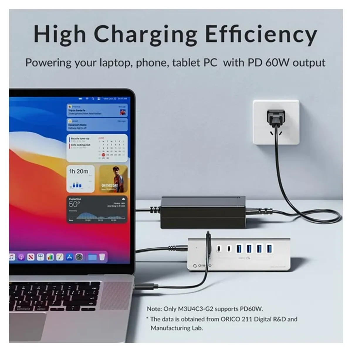 هاب USB تعداد 7 پورت برند اوریکو مدل M3U4C3-G2