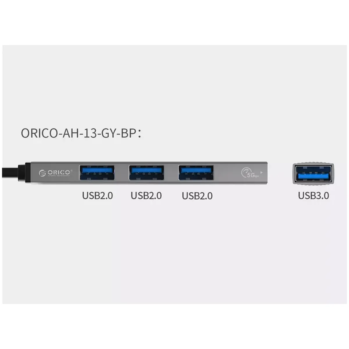 هاب تایپ سی برند اوریکو ORICO AH-13 Type-C to USB 3.0 HUB