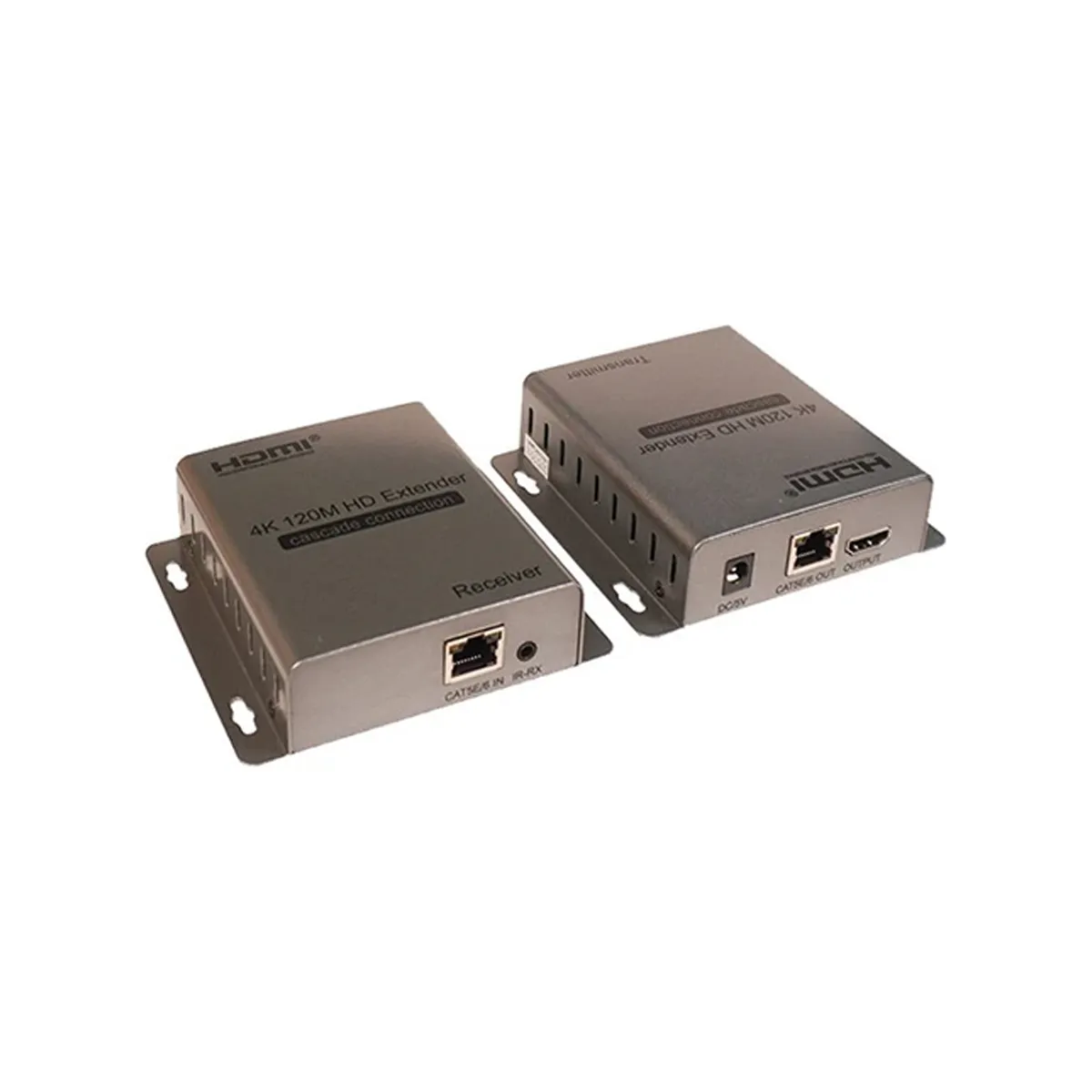 مبدل افزایش طول HDMI بر روی کابل شبکه برند کی نت مدل K-EXHDC120 بسته دو عددی