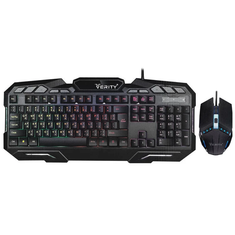 کیبورد و ماوس گیمینگ وریتی مدل Verity V-KB6126GCW