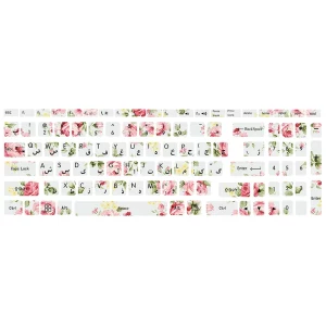 برچسب حروف فارسی کیبورد گل رز کد01