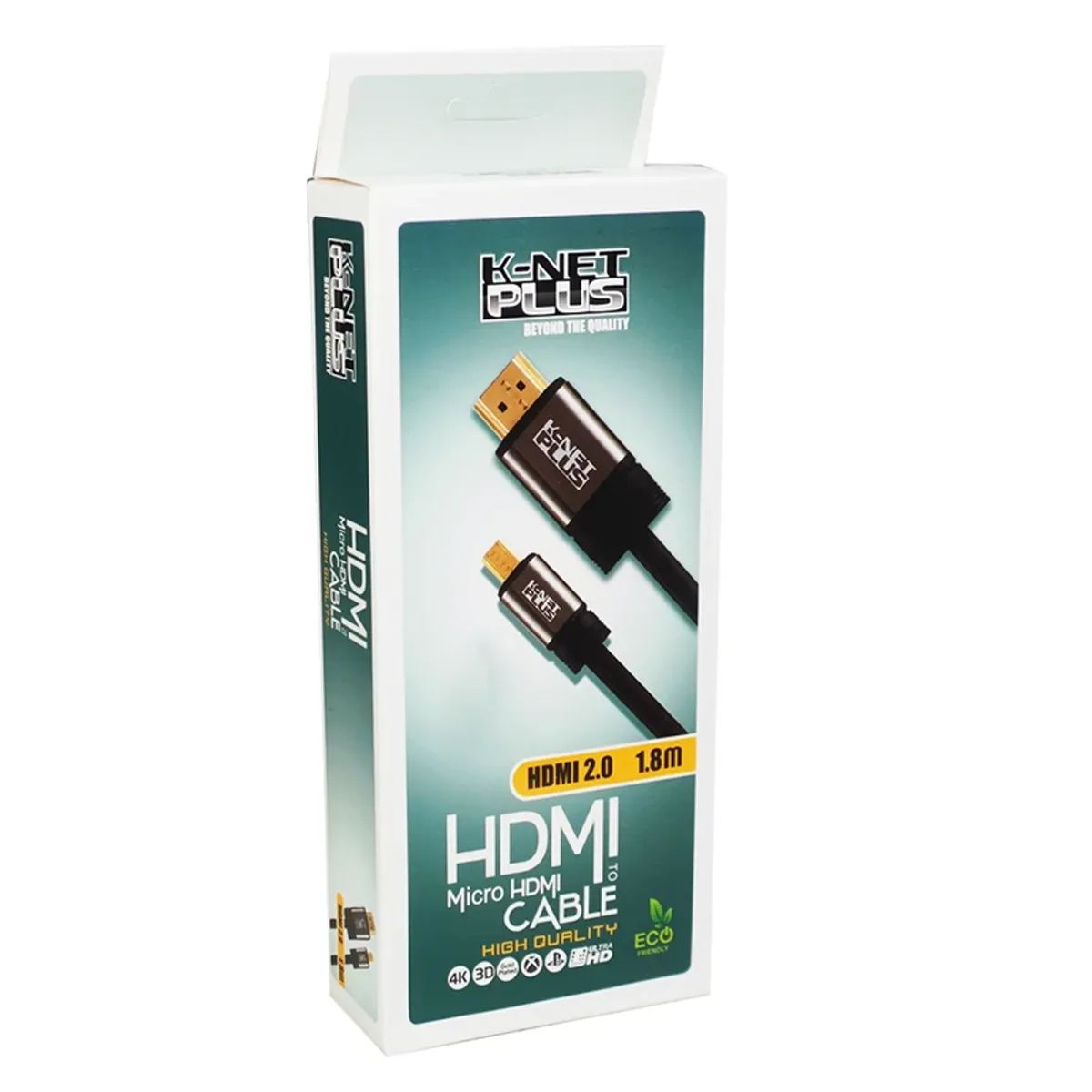 کابل HDMI به Micro HDMI برند کی نت پلاس مدل KP-CHM2018 طول 1.8 متر