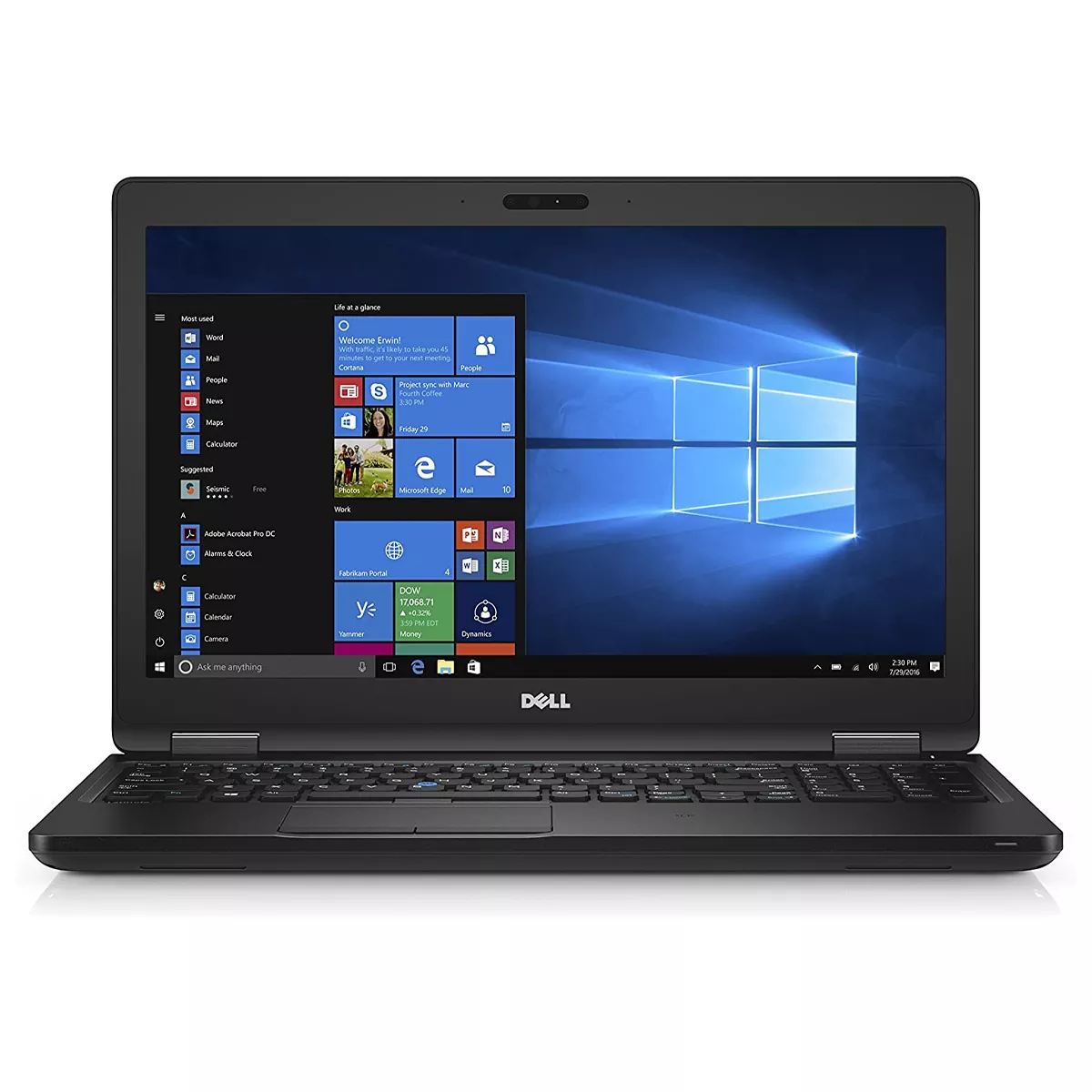 لپ تاپ استوک 15.6 اینچی دل مدل Dell Latitude 5580 Core i7 7820HQ 8GB 256SSD