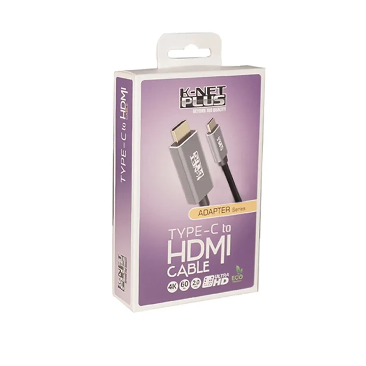 کابل تبدیل USB-C به HDMI برند کی نت پلاس مدل KP-COCM2HD10 طول 1 متر