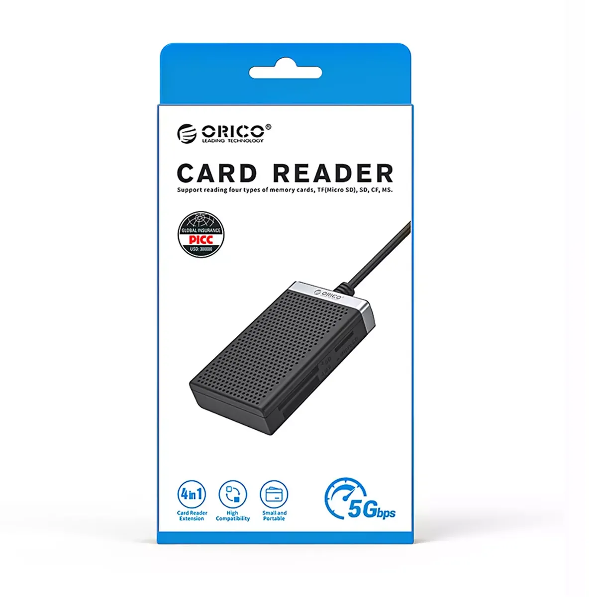 رم ریدر یو اس بی 4 در 1 برند اوریکو CL4T-A3-BK-BP