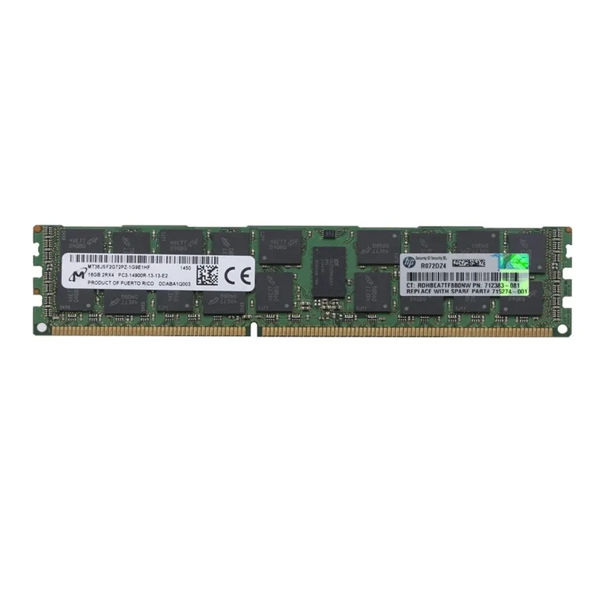 رم سرور DDR3 دو کاناله 1866 مگاهرتز برند اچ پی مدل 14900 ظرفیت 16 گیگابایت
