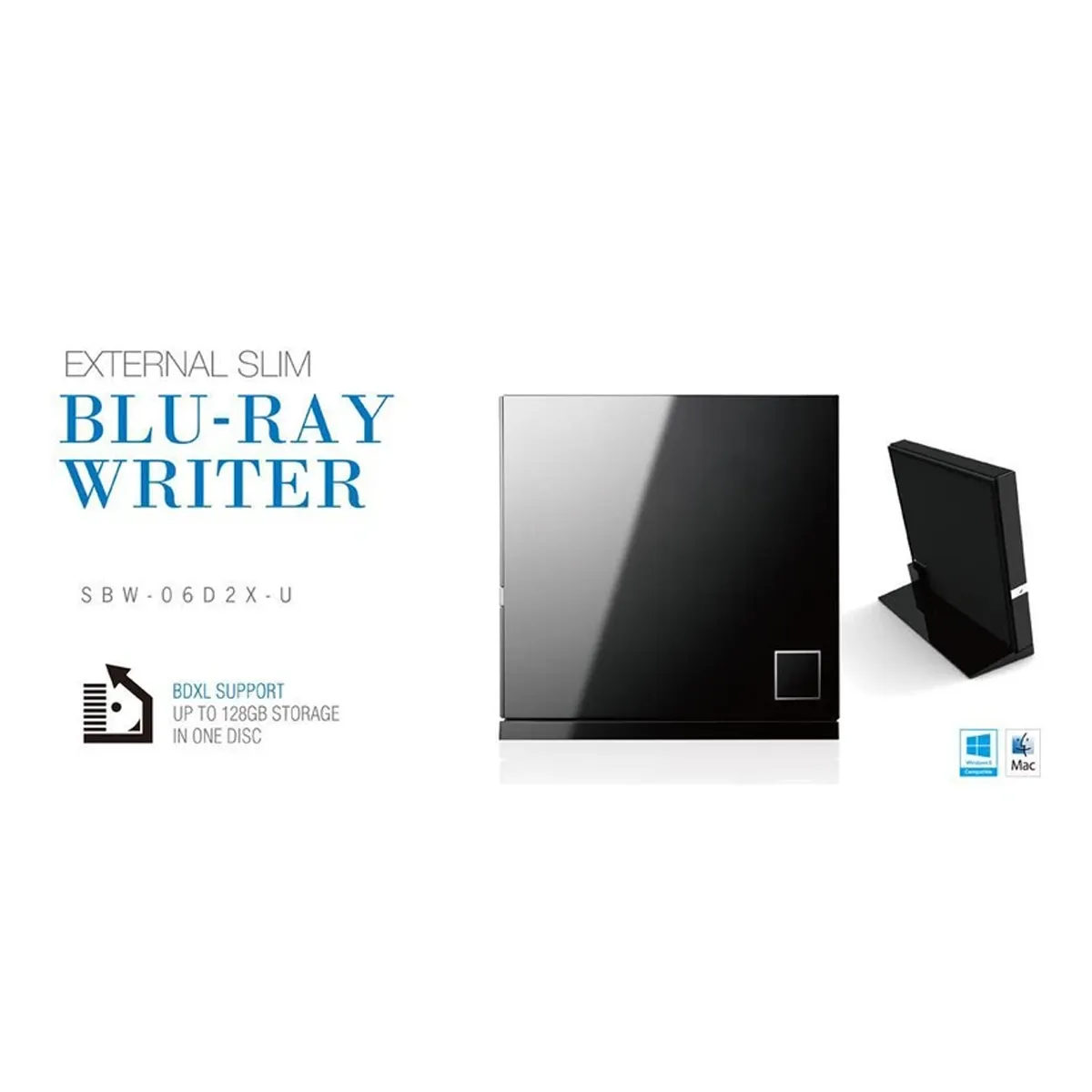 درایو نوری Blu-ray اکسترنال برند ایسوس مدل SBW-06D2X-U