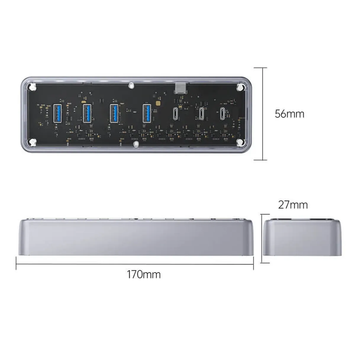 هاب USB تعداد 7 پورت برند اوریکو مدل OMF-7P