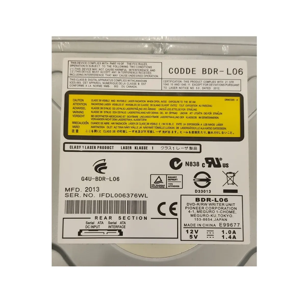 درایو نوری Blu-Ray اینترنال برند پایونیر مدل BDR-L06