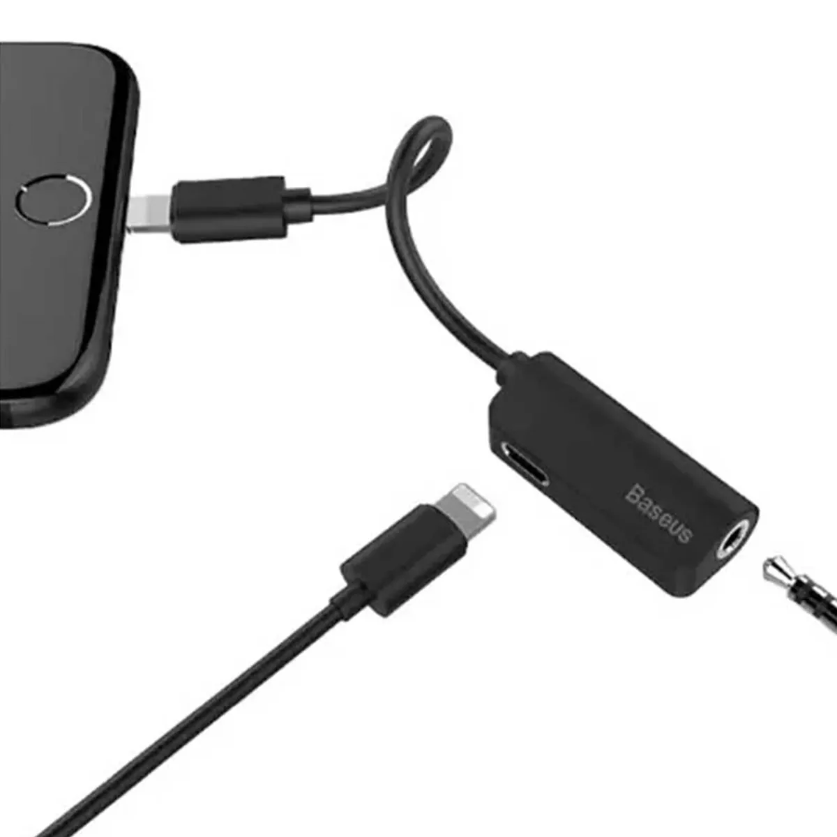 مبدل لایتنینگ به AUX بیسوس مدل CALL32-01