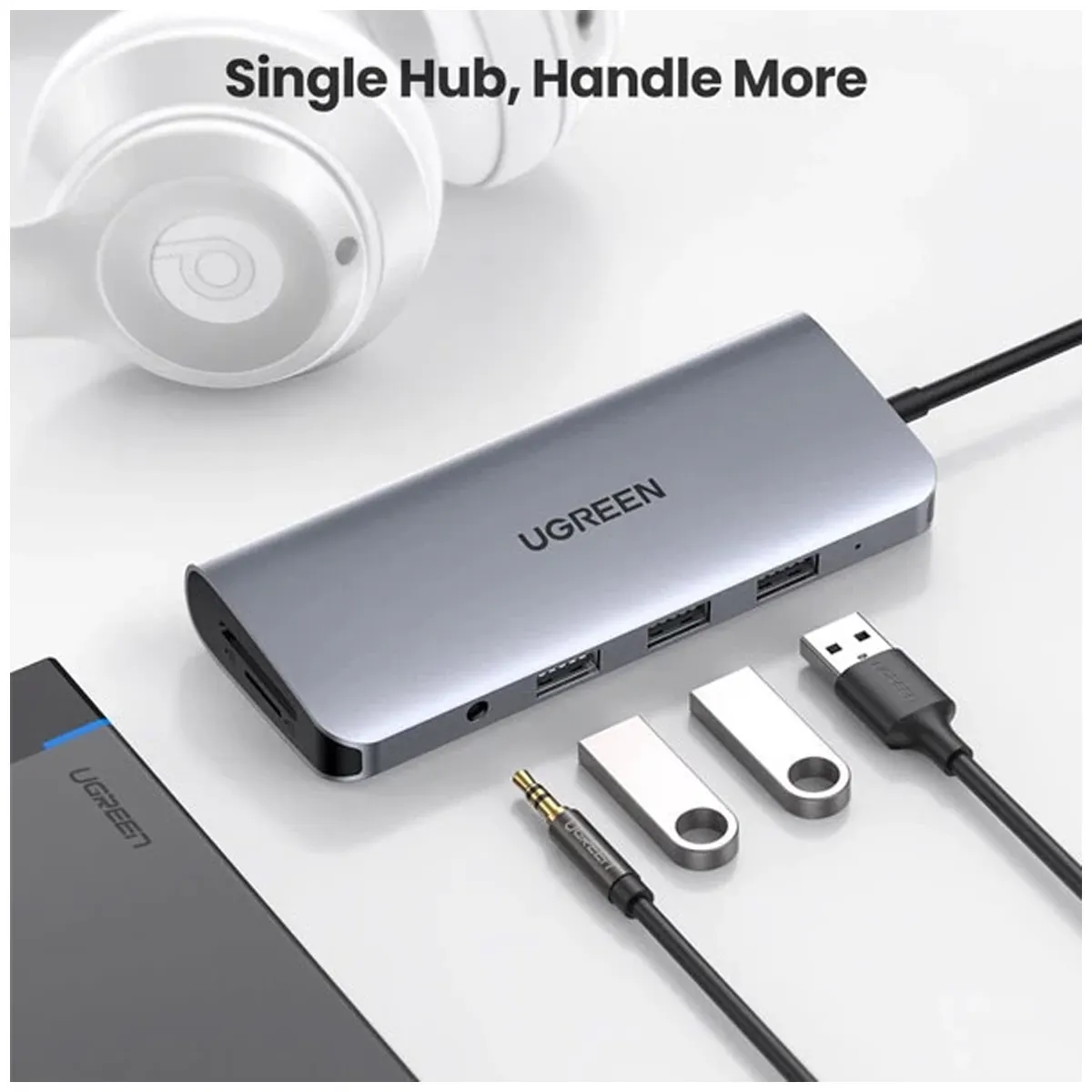 هاب USB-C تعداد 10 پورت برند یوگرین مدل UG-80133