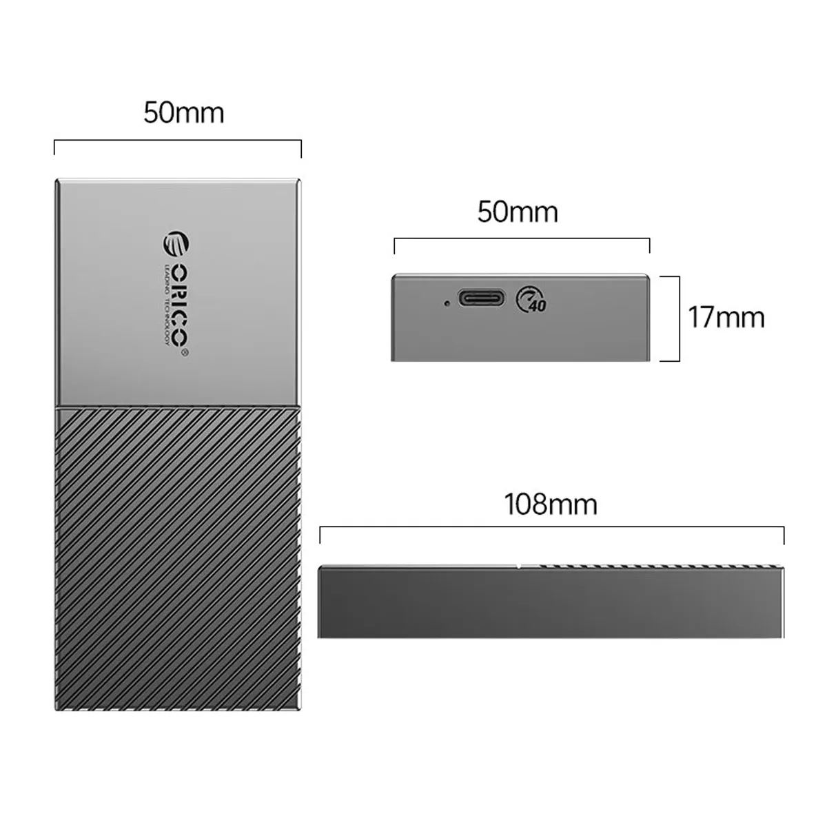 قاب M.2 NVMe SSD مدل M208C3-U4