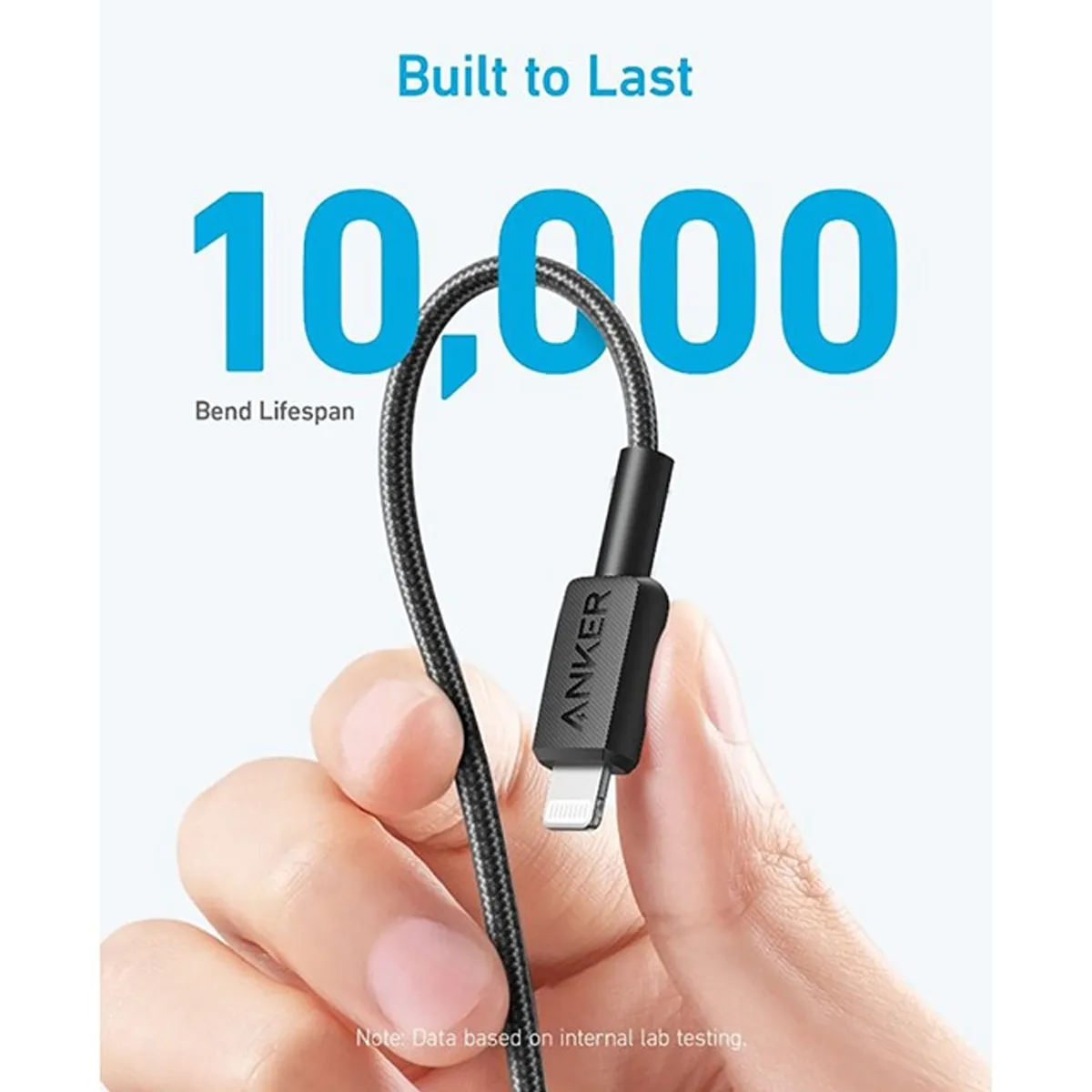 کابل نسل سوم  انکر Anker 322 USB-C to Lightning مدل A81B5