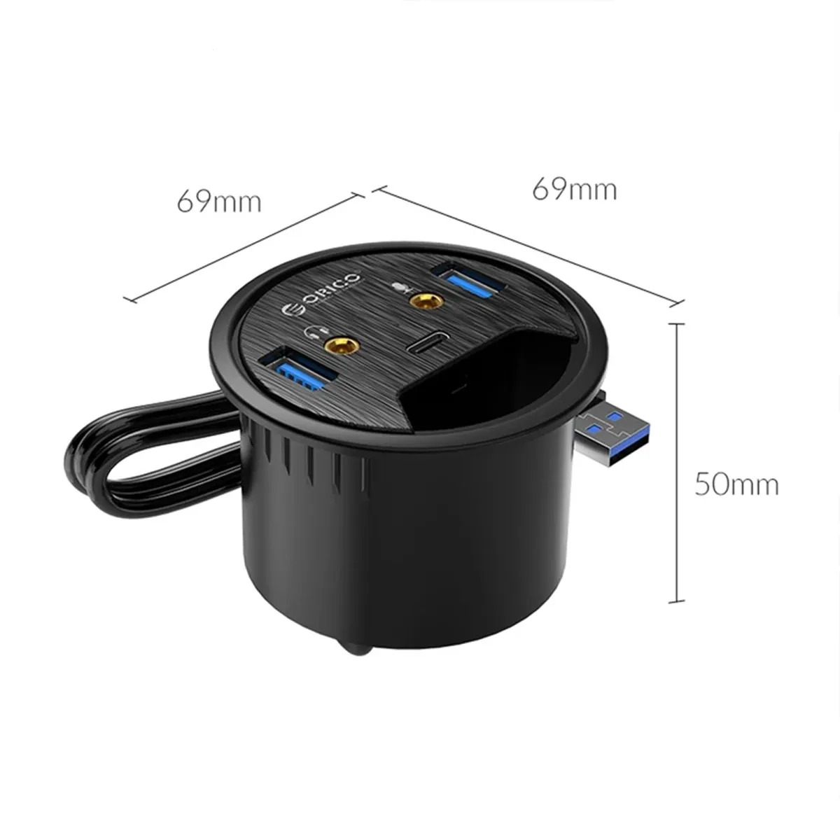 هاب USB 3.0 سه پورت اوریکو مدل DESK-2U1C