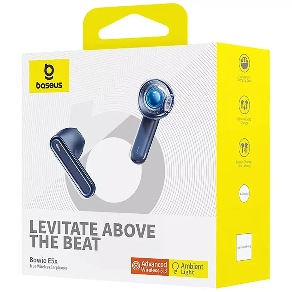 هندزفری استوک بلوتوثی بی سیم 5.3 طرح شفاف بیسوس E5x A00060101323-00