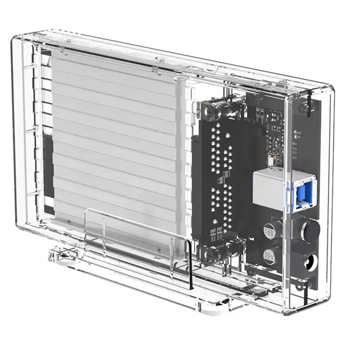 باکس هارد درایو 2.5 اینچی اوریکو Orico 2259U3-EU-CR-BP Transparent Series Dual-Bay Hard Drive Enclosure