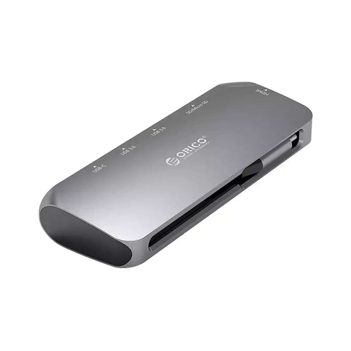 هاب Type-C آلومینیومی‌ با خروجی شبکه ORICO CLH-W1 Type-C to HDMI USB Adapter Hub