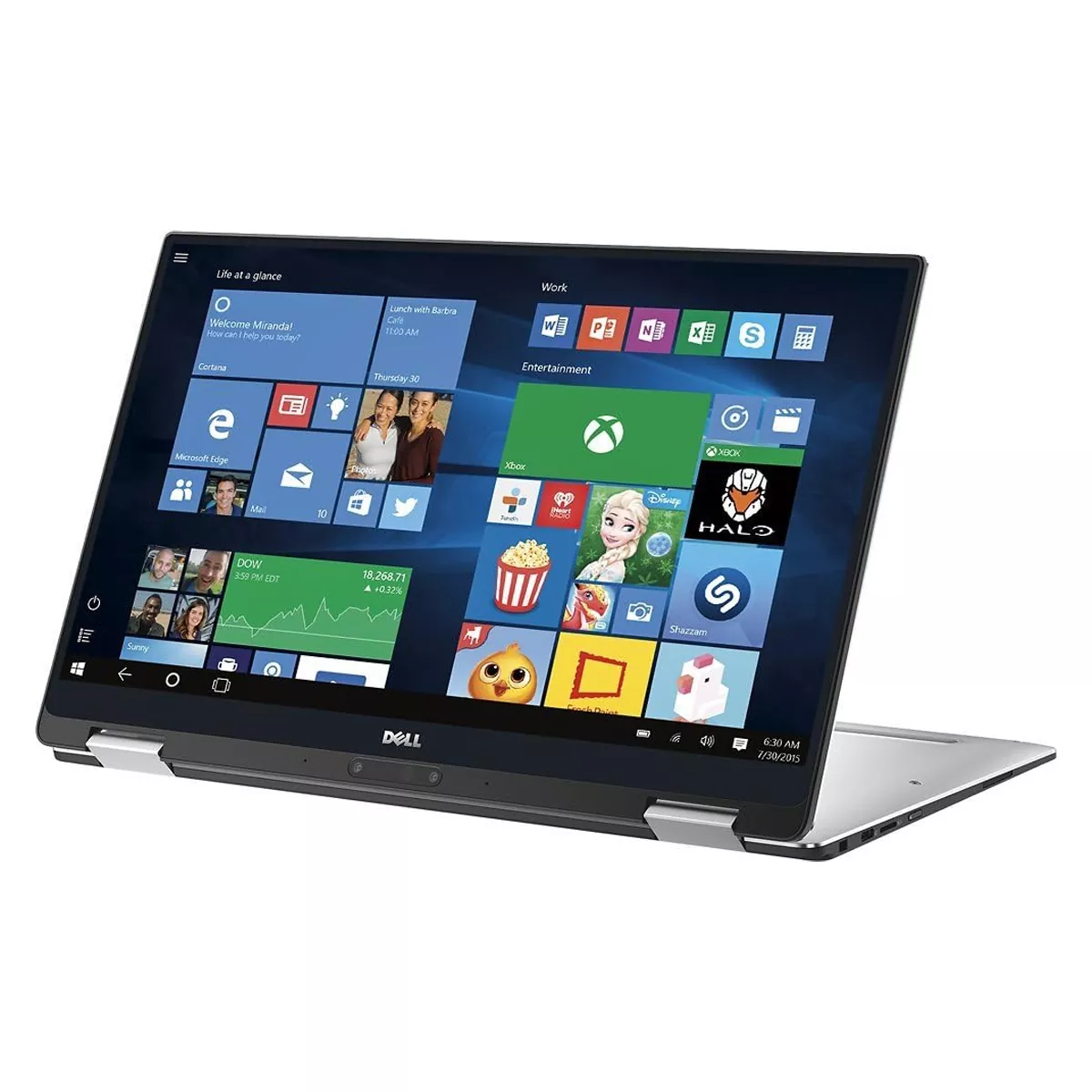 لپ تاپ استوک تبلت شو 13.3 اینچی دل مدل Dell XPS 13 9365 x360 2in1 Core i7 7Y75 8GB 512SSD