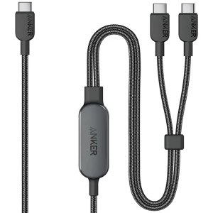 کابل شارژ انکر Anker USB-C Cable 4ft 2-in-1 USB-C to USB-C Cable 140W مدل A8895