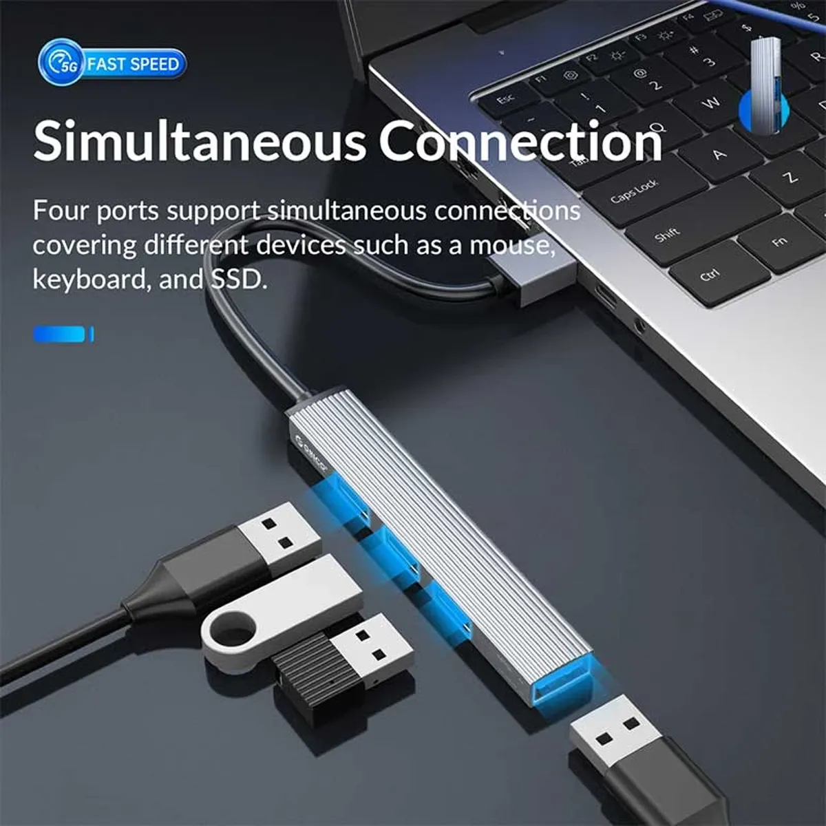 هاب چهار پورت USB اوریکو مدل AH-A13