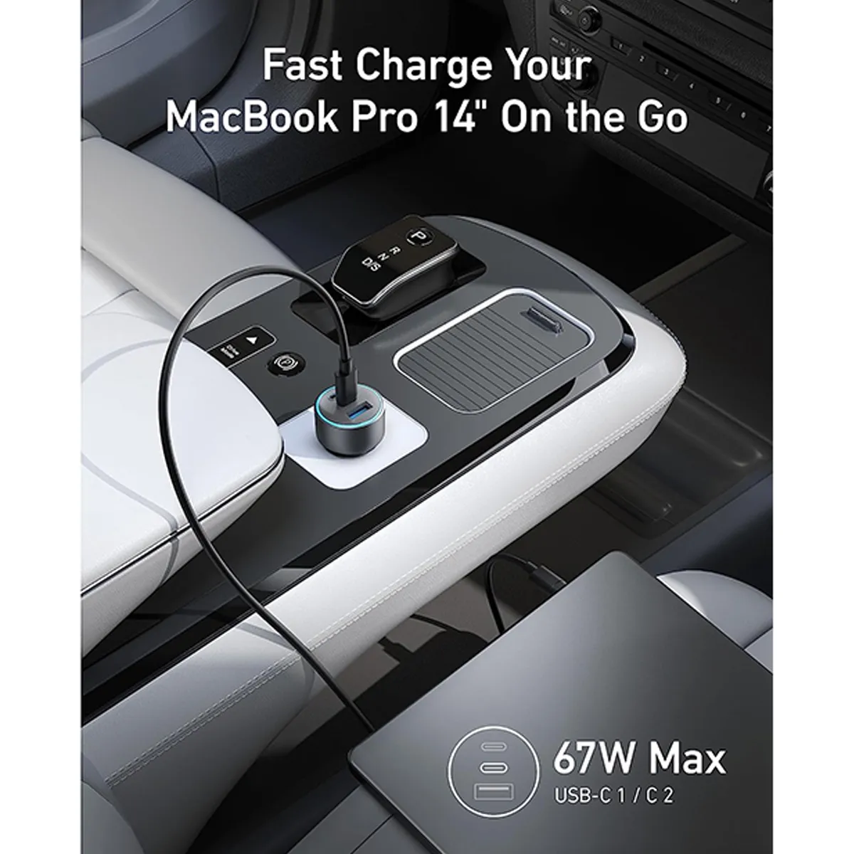 شارژر فندکی انکر Anker USB-C 535 Car Charger 67W Compact 3-Port مدل A2731