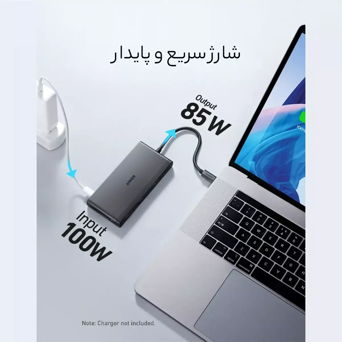 هاب تایپ سی 9 پورت انکر A8373H11