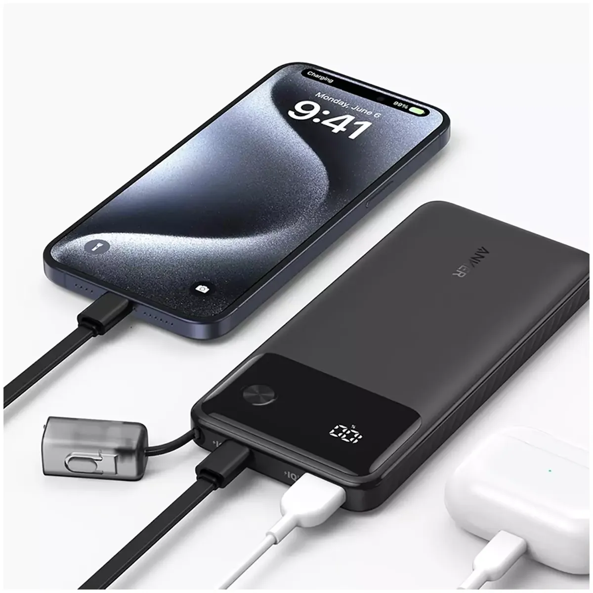 پاوربانک 10000 فست شارژ 22.5 وات Type-C و USB انکر A1388