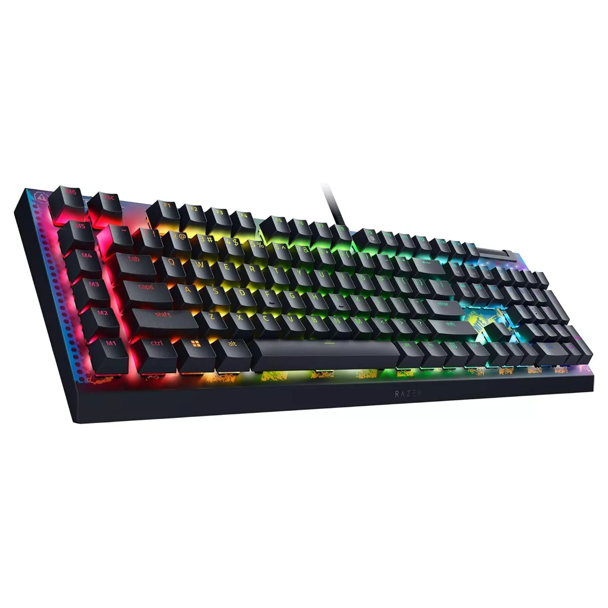 کیبورد گیمینگ ریزر مدل Razer BlackWidow V4 X Fortnite Edition