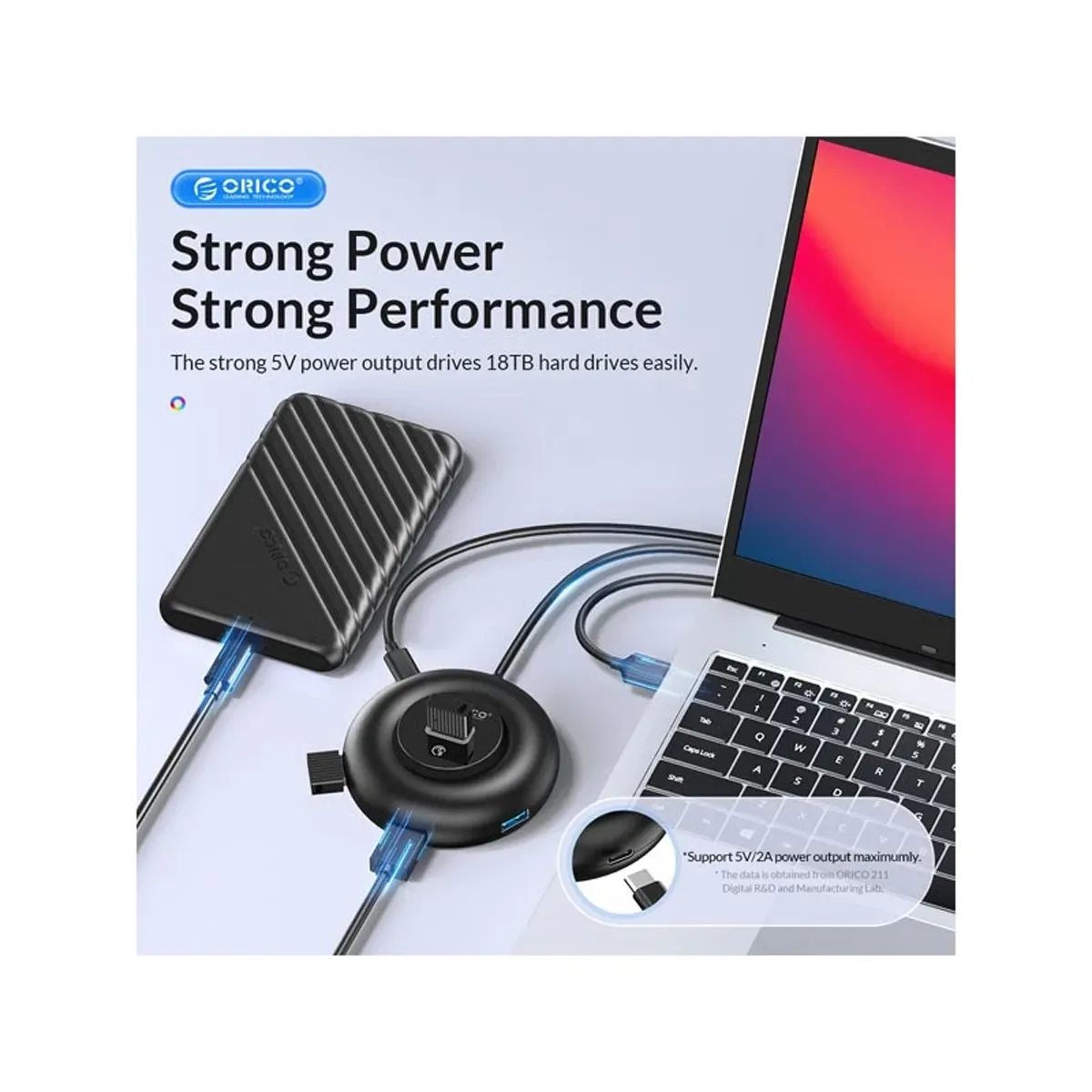 هاب 4 پورت USB-A اوریکو مدل YXR2-C3