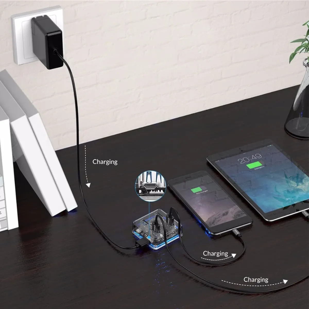 هاب USB 3.0 چهار پورت اوریکو مدل MH4U-U3