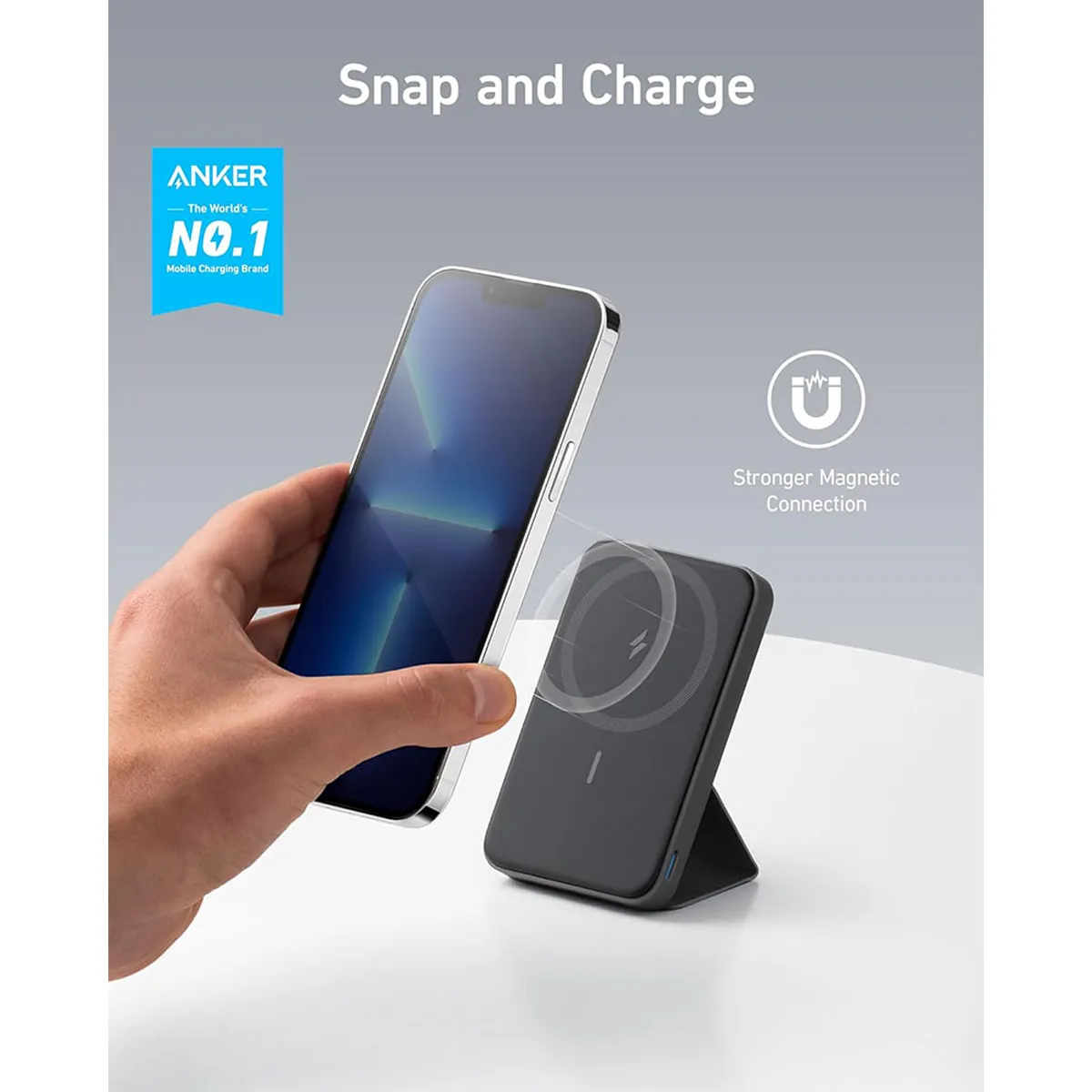 پاوربانک بی سیم انکر  Anker 622 Magnetic Battery Foldable MagGo مدل A1614